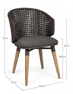 Silla dark - Bizzotto ninfa 2
