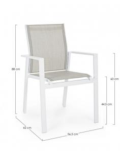 C-br white sj60 chair - BIZZOTTO crozet 2