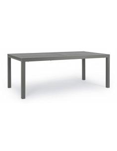 Extendable table 200-300x100 anthracite lh32 - BIZZOTTO hilde 2