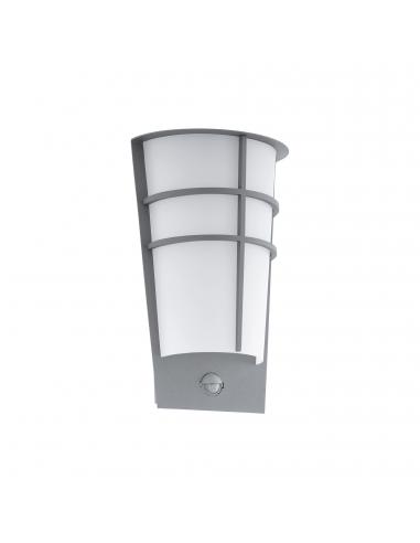 EGLO 96017 - BREGANZO 1 Outdoor wall light with motion sensor in Galvanized Steel silver and Acrylic