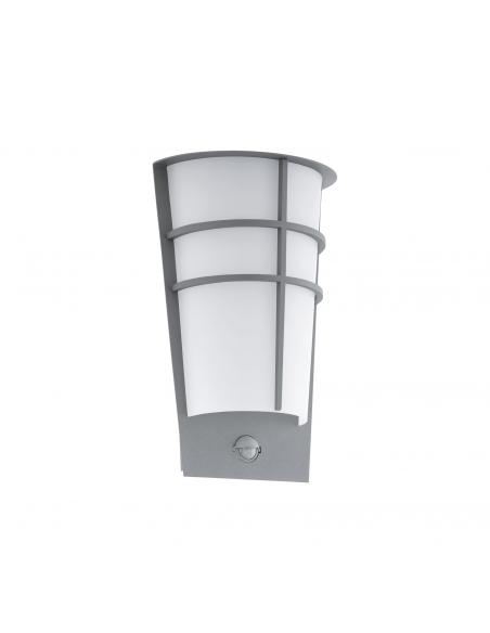 EGLO 96017 - BREGANZO 1 Outdoor wall light with motion sensor in Galvanized Steel silver and Acrylic