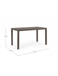 Table 130x68 brown yk14 - BIZZOTTO hilde 2