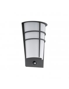 EGLO 96018 - BREGANZO 1 Outdoor wall light with motion sensor in galvanized steel anthracite and Acrylic
