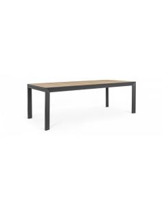 Mesa exten. 220-340x100 marron antracita - Bizzotto belmar 2