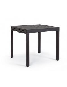 Extendable table 83-166x80 anthracite yk13 - BIZZOTTO pelagius 2