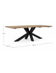 Mesa negro 240x100 pm02 - Bizzotto ramsey 2