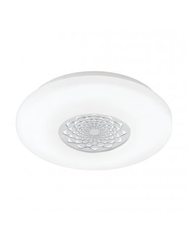 EGLO 96025 - CAPASSO 1 LED Ceiling Light in White Steel and Acrylic