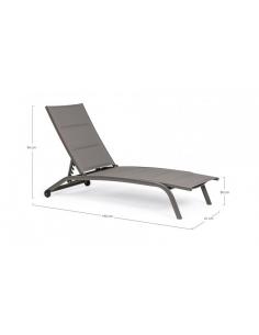Mink sun lounger zh12 - BIZZOTTO cleopas 2