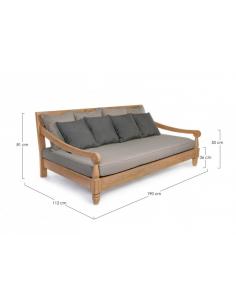 Nesa bed with fsc cushion - BIZZOTTO bali 2