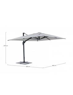 Excent 3x4 anthracite gray s cl.t umbrella - BIZZOTTO ines 2