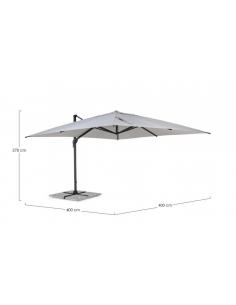 Excent umbrella 4x4 anthracite gray s cl - BIZZOTTO ines 2
