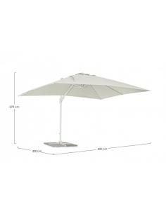 Eccentric 3x4 white umbrella t - BIZZOTTO eden 2