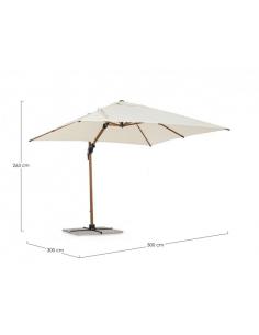 Excellent 3x3 beige umbrella size - BIZZOTTO orion 2