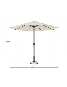 Sombrilla 3m crudo - Bizzotto kalife 2