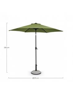 Sombrilla c-artic. 2.7m olive - Bizzotto kalife 2
