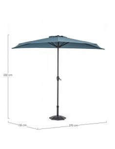 Half moon umbrella 2.7 blue - BIZZOTTO kalife 2