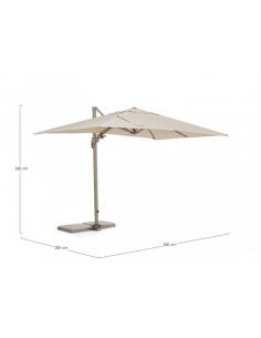 Sombrilla brazo 2x3 beige t - Bizzotto saragozza 2