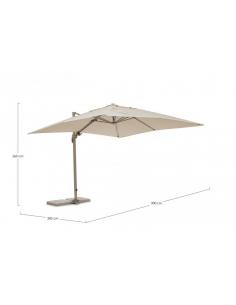 3x3 beige arm umbrella t - BIZZOTTO saragozza 2