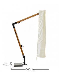 Eccentric umbrella cover raw 3x4 - BIZZOTTO capua 2