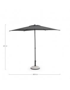 C-artic 2.7m anthracite gray umbrella - BIZZOTTO samba 2