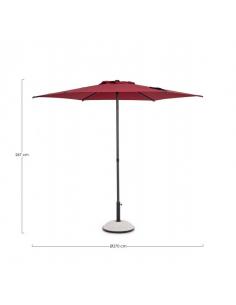 Sombrilla c-artic 2.7m antracita burg - Bizzotto samba 2