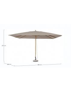 3x4 mink umbrella - BIZZOTTO eclipse 2