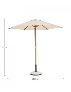 Sombrilla 2.5m marron - Bizzotto syros 2
