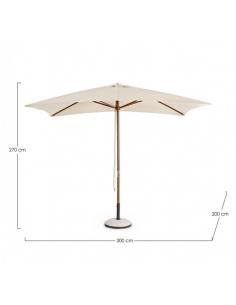 Sombrilla 2.5m marron - Bizzotto syros 2