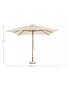 Sombrilla 2.5m marron - Bizzotto syros 2