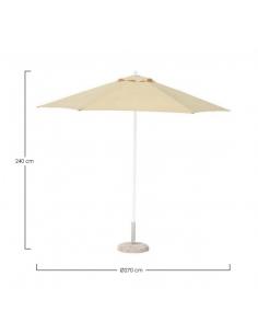 Beige umbrella d270 - BIZZOTTO delfi 2