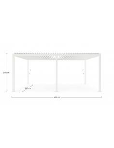 Pergola 3.6x6 white - BIZZOTTO ocean 2