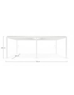 Pergola 3.6x7.2 white - BIZZOTTO ocean 2