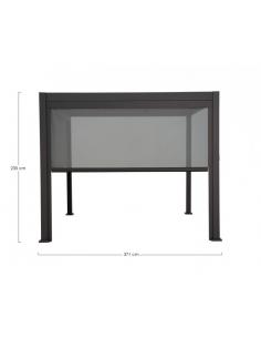 Pergola roller awning side 4m anthracite - BIZZOTTO ocean 2