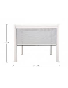 Toldo enrollable pérgola lado 4m blanco - Bizzotto ocean 2