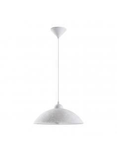 EGLO 96071 - VETRO Crystal Pendant Lamp in White Acrylic and Glass with Structure