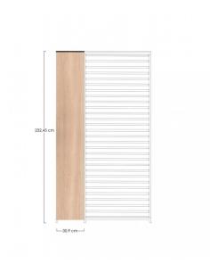 Brown pergola vertical panel - BIZZOTTO ocean 2