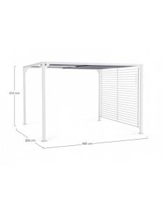 3x3.6 white gazebo lh30 - BIZZOTTO noah 2