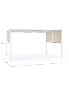 3x4 gazebo white-gray - BIZZOTTO slide 2