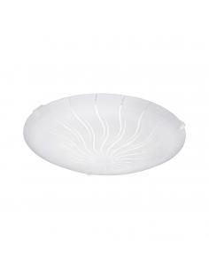 EGLO 96089 - MARGITTA 1 LED Ceiling Light in White Steel and Glass