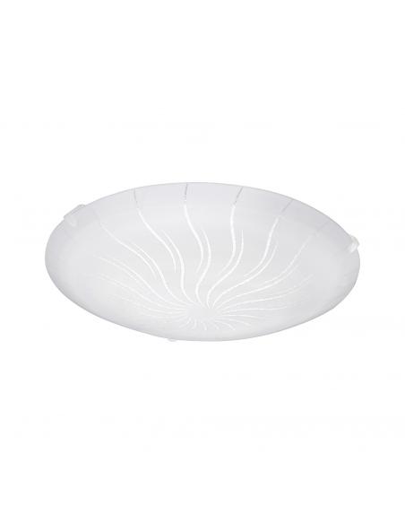 EGLO 96089 - MARGITTA 1 LED Ceiling Light in White Steel and Glass