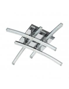 EGLO 96093 - PERTINI LED Ceiling Light in Steel, Chrome Aluminum and Acrylic