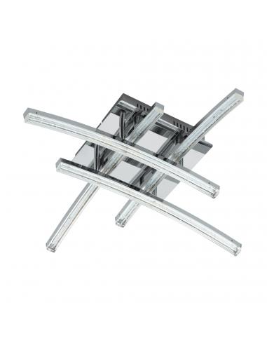 EGLO 96093 - PERTINI LED Ceiling Light in Steel, Chrome Aluminum and Acrylic