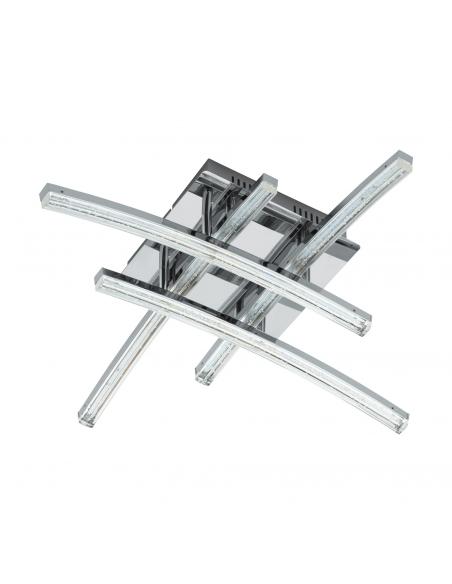 EGLO 96093 - PERTINI LED Ceiling Light in Steel, Chrome Aluminum and Acrylic