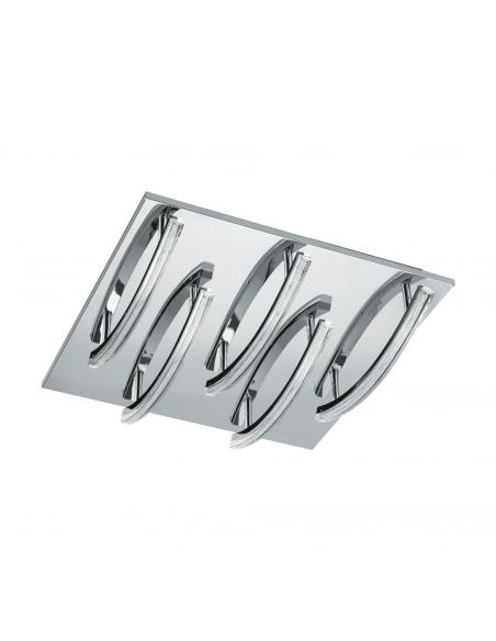 EGLO 96095 - PERTINI LED Ceiling Light in Steel, Chrome Aluminum and Acrylic