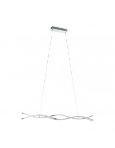 EGLO 96102 - LASANA 2 LED pendant lamp in Steel, chrome aluminum and Acrylic