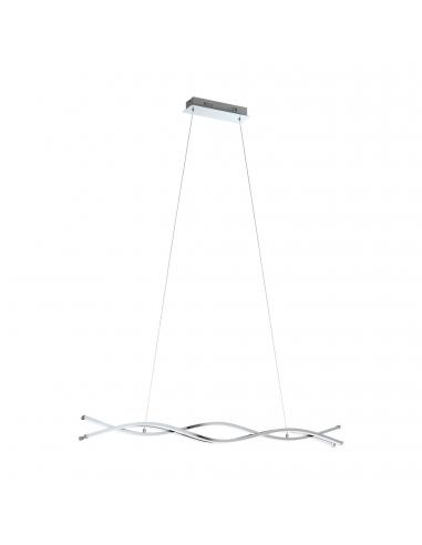 EGLO 96102 - LASANA 2 LED pendant lamp in Steel, chrome aluminum and Acrylic