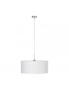 EGLO 31575 - PASTERI Hanging Lamp in Nickel-matte Steel and Textile