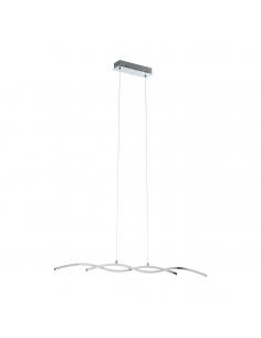 EGLO 96103 - LASANA 2 LED pendant lamp in Steel, aluminum chrome and Acrylic