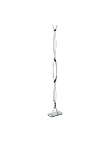 EGLO 96106 - LASANA 2 LED floor lamp in Steel, chrome aluminum and Acrylic