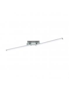 EGLO 96107 - LASANA 2 LED Ceiling Light in Steel, Chrome Aluminum and Acrylic